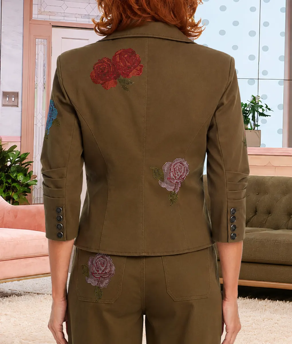 The View 2026 Joy Behar Floral Embellished Blazer-Back