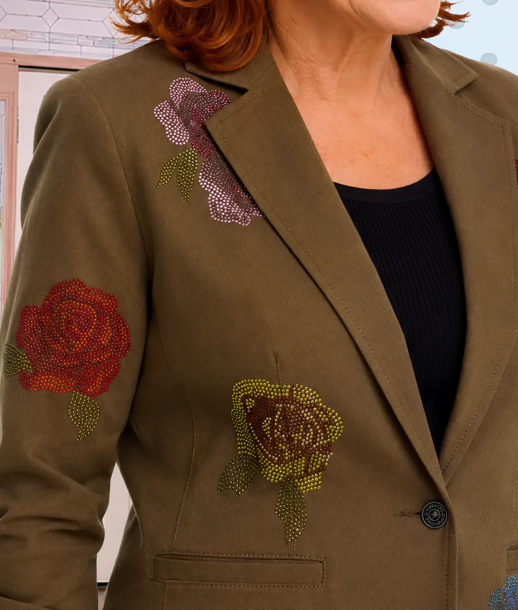 The View 2026 Joy Behar Floral Embellished Blazer-Zoom