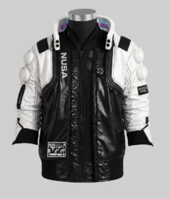 Cyberpunk 2077 White Nusa Jacket-Front