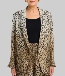 Dutton Ranch 2026 Annette Bening Leopard Print Blazer-Front