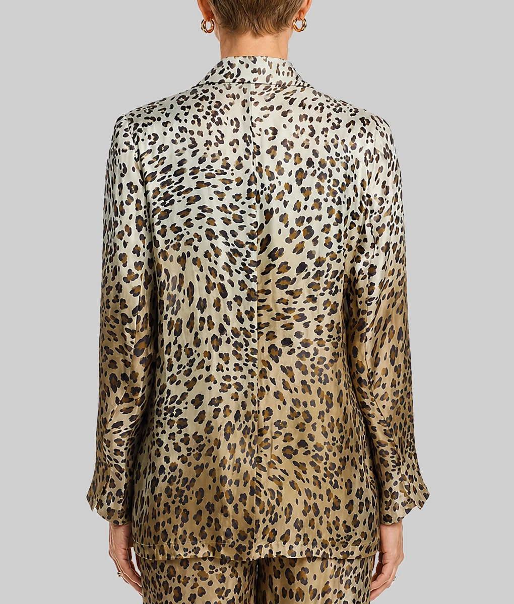 Dutton Ranch 2026 Annette Bening Leopard Print Blazer-Back