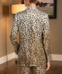 Dutton Ranch 2026 Annette Bening Leopard Print Blazer-Back