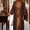 Dutton Ranch Kelly Reilly Floral Print Robe-Front
