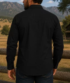 Dutton Ranch Rip Wheeler Black Shirt-Back
