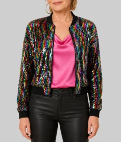 Hacks Jean Smart Sequin Jacket-Front