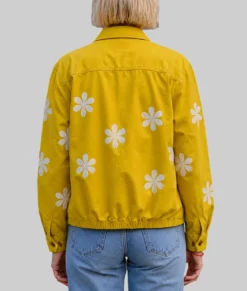 The Four Seasons S02 Kerri Kenney Daisy Print Yellow Jacket-Back