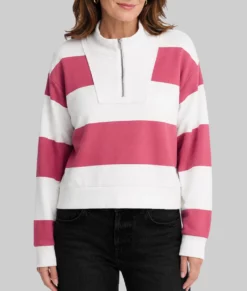 The Four Seasons S02 Tina Fey Half Zip Sweatshirt-Front