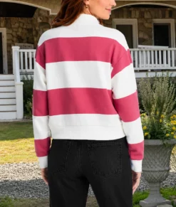 The Four Seasons S02 Tina Fey Half Zip Sweatshirt-Back