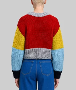 The Room Next Door Tilda Swinton Colorblock Sweater-Back