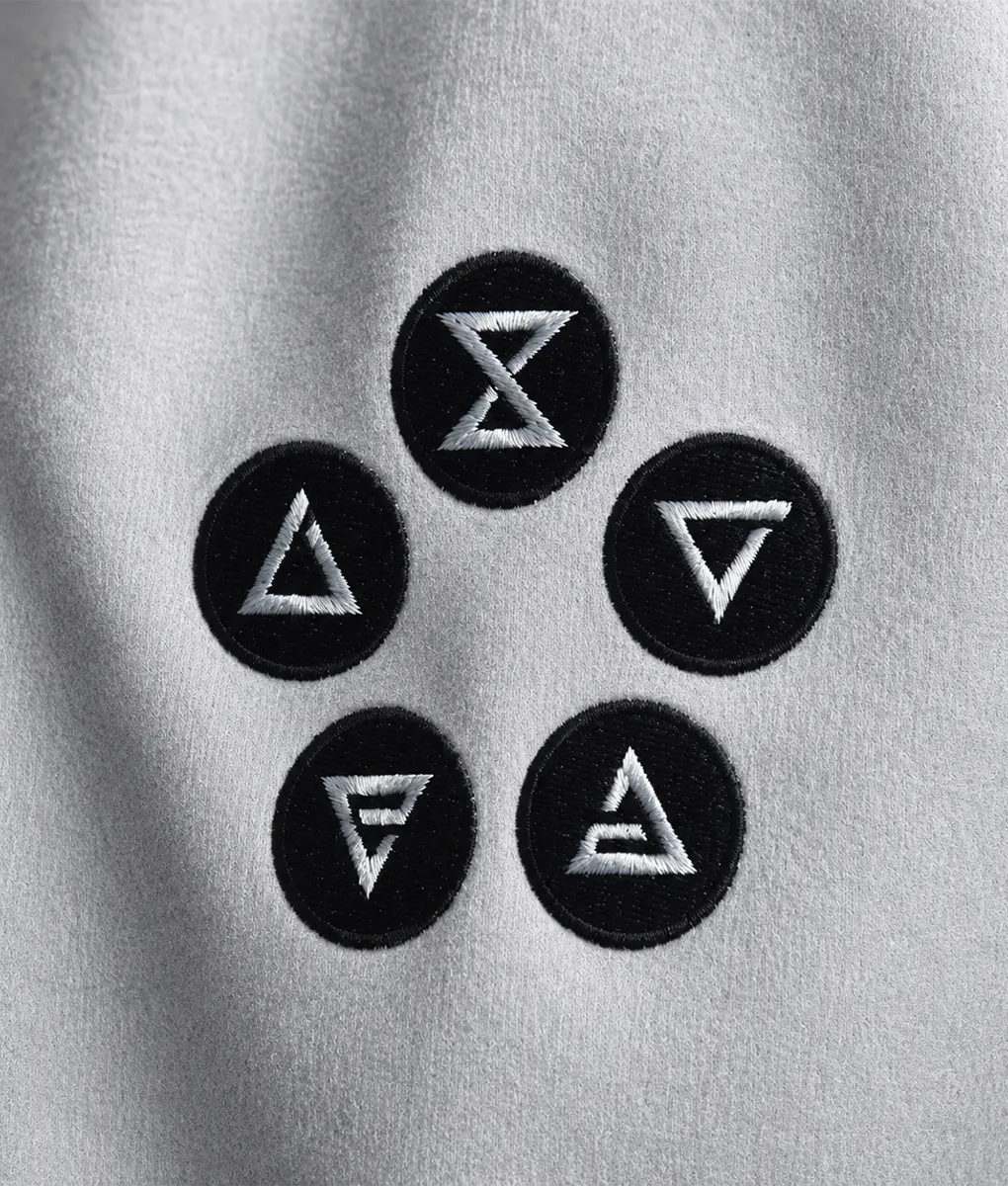 The Witcher 3 Black and Grey Varsity Jacket-Logo