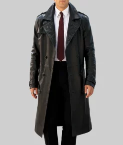 American Horror Story Penthouse Paul Anthony Kelly Trench Coat-Front