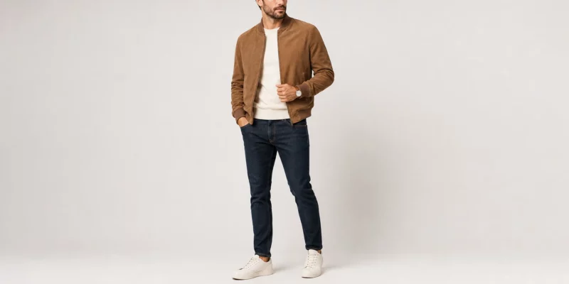 how to style suede jacket men