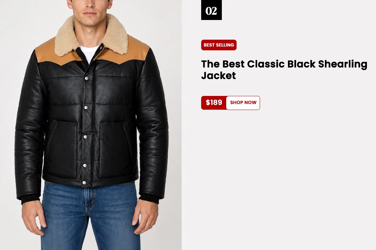 best shearling jacket for winter