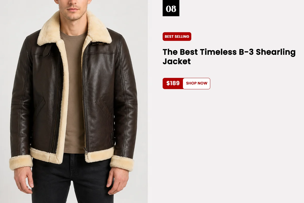 best shearling jacket for winter