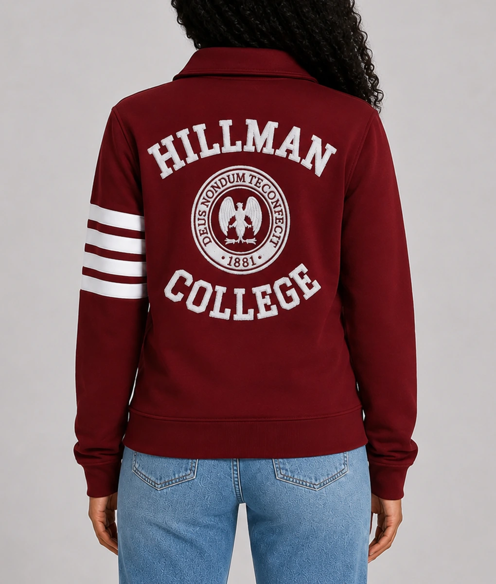 A Different World Maleah Joi Moon Maroon Jacket-Back