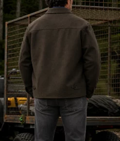 Anna Pigeon Kim Coates Brown Jacket-Back
