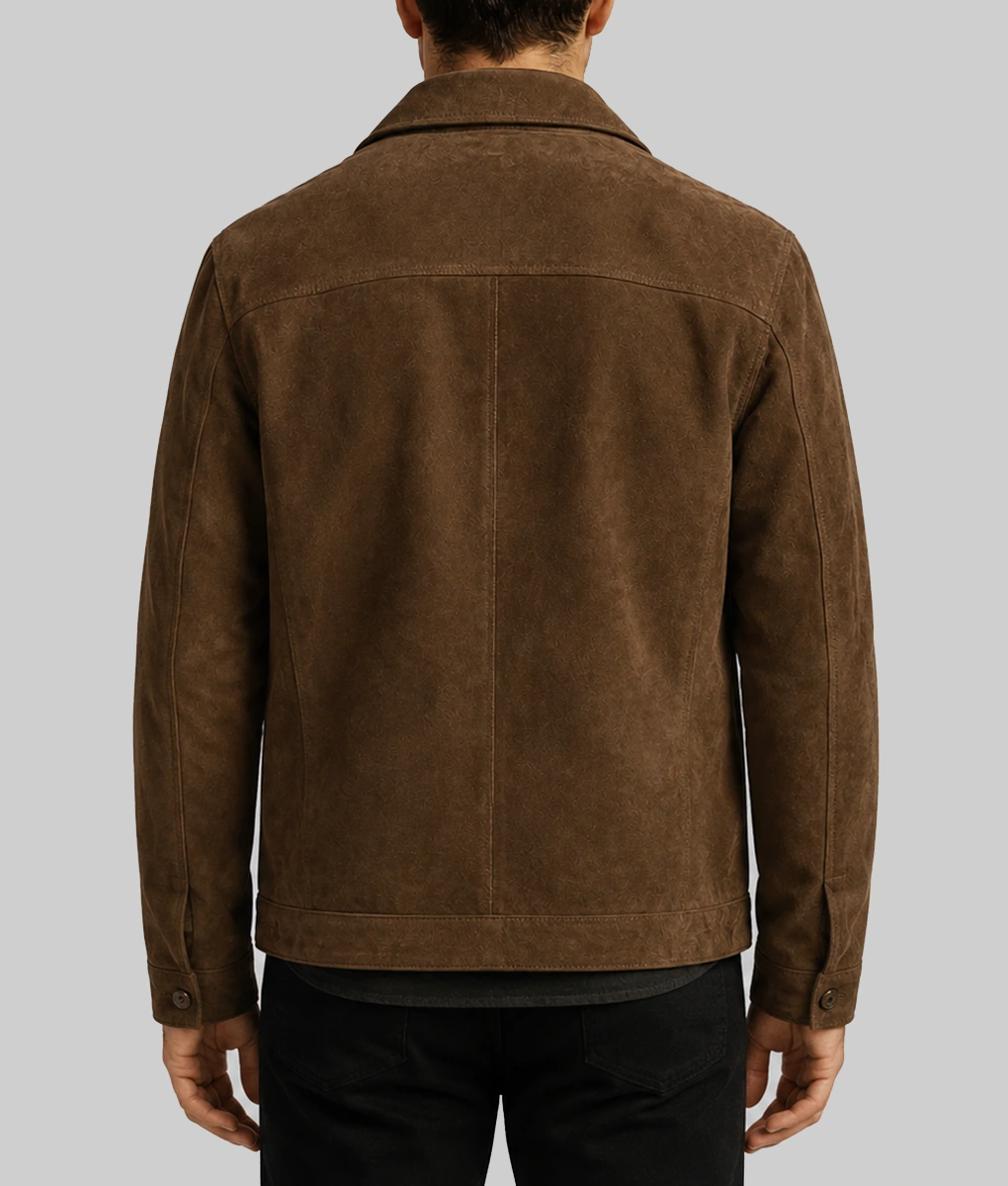 Blood Sacrifice Jakob Oftebro Brown Suede Jacket-Back