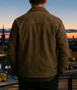 Blood Sacrifice Jakob Oftebro Brown Suede Jacket-Back