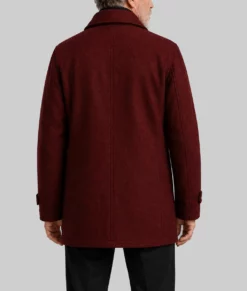Blood Sacrifice Peter Andersson Red Wool Coat-Back