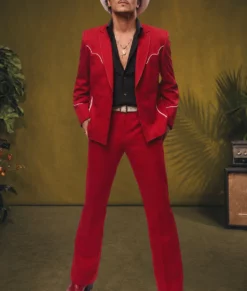 Bruno Risk It All Western Style Red Suit-Front