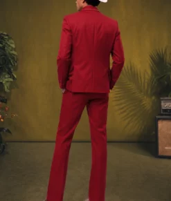Bruno Risk It All Western Style Red Suit-Back