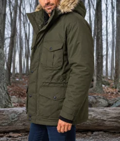 Mayday Ryan Reynolds Green Parka Jacket-Side