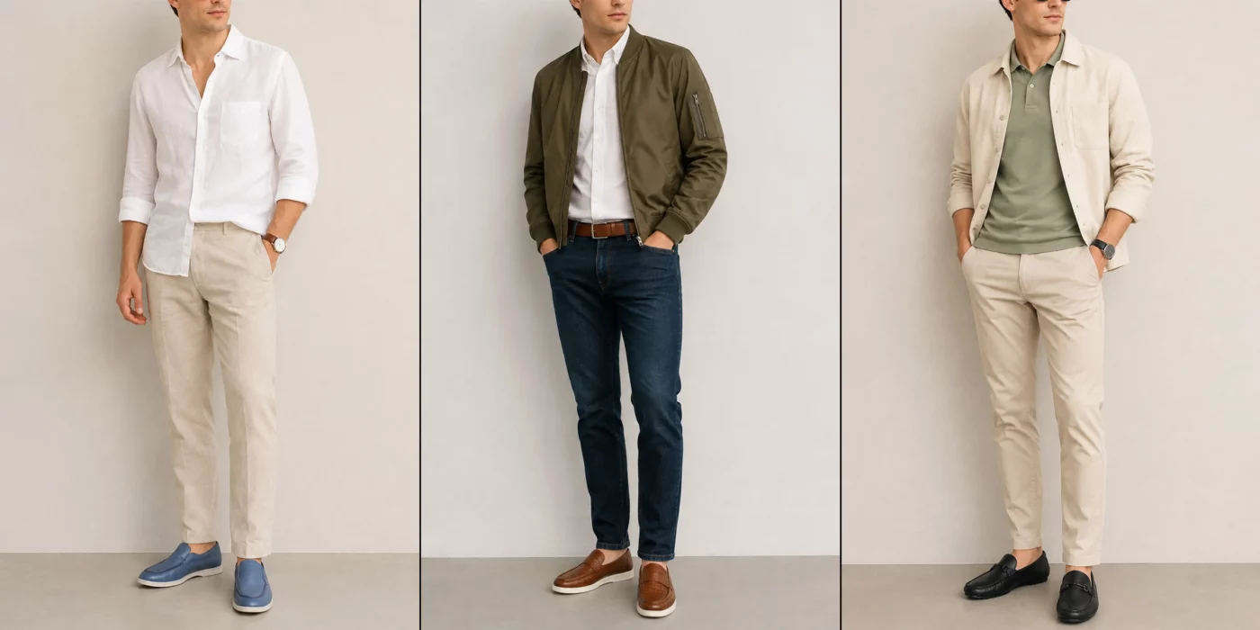how to style leather loafers