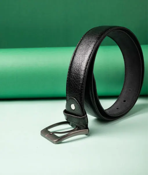 Men’s Black Textured Style Belt