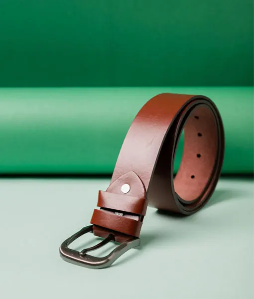 Men’s Classic Brown Formal Leather Belt