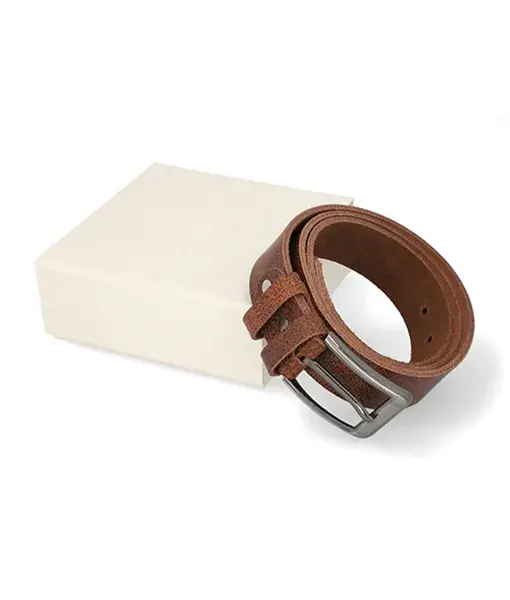 Men’s Classic Brown Leather Belt
