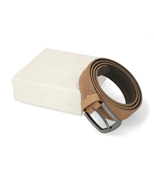 Men’s Light Brown Leather Belt