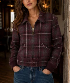 Ransom Canyon Minka Kelly Plaid Wool Jacket-Front