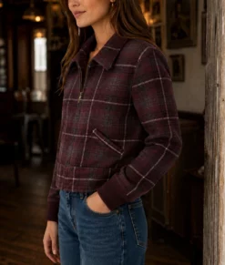 Ransom Canyon Minka Kelly Plaid Wool Jacket-Side
