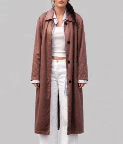 Sterling Point Ella Rubin Brown Coat-Front