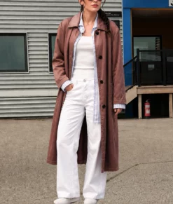Sterling Point Ella Rubin Brown Coat-Front