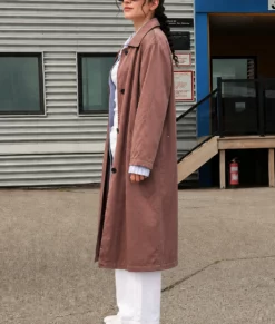 Sterling Point Ella Rubin Brown Coat-Side