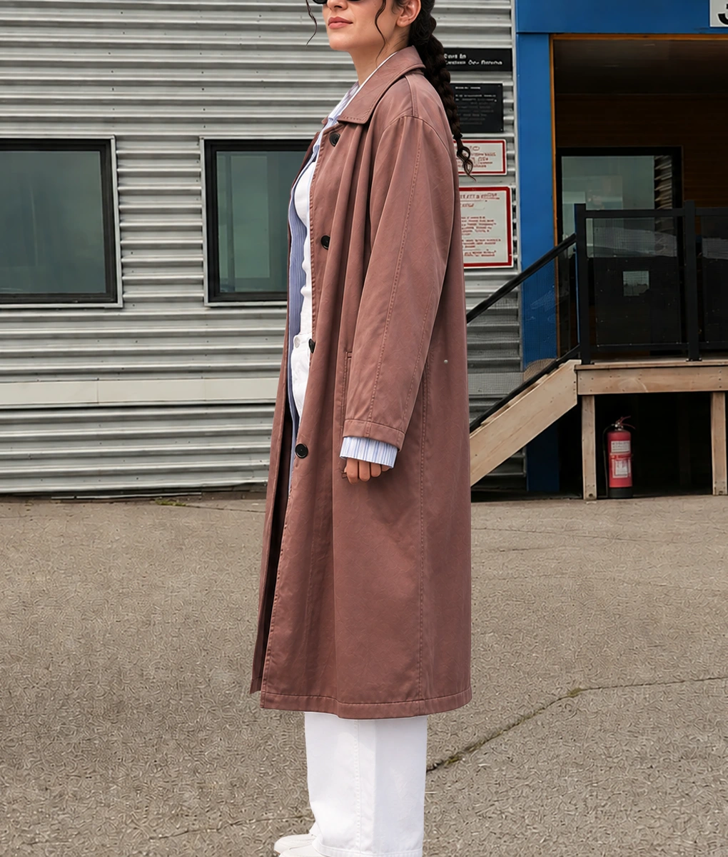 Sterling Point Ella Rubin Brown Coat-Side
