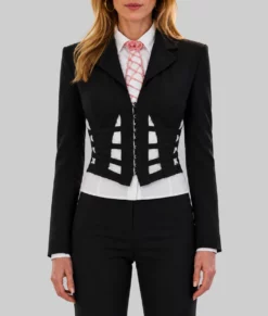 Ted Lasso S04 Juno Temple Corset Cut Out Blazer-Front