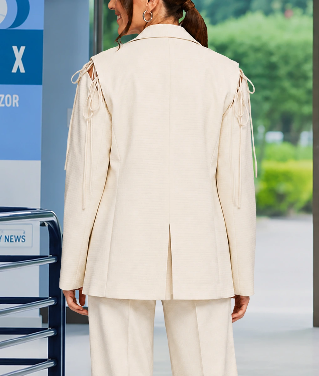 The Cheap Seats S06 Melanie Bracewell Deconstructed Blazer-Back