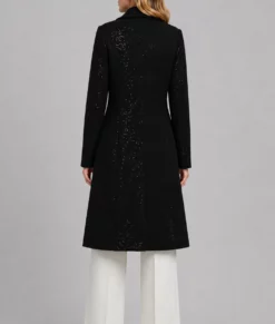 The Young And The Restless 2026 Melody Thomas Scott Black Sequin Coat-Back