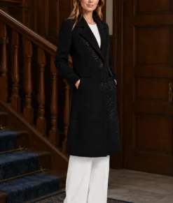 The Young And The Restless 2026 Melody Thomas Scott Black Sequin Coat-Side