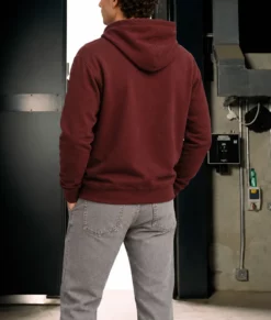Tom Holland Burgundy Hoodie-Back