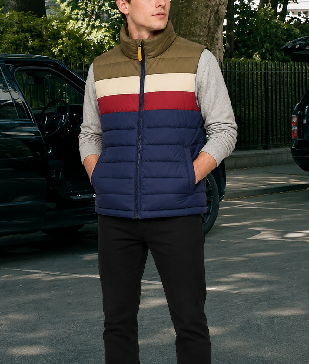 Tom Holland Retro Stripe Vest-Side