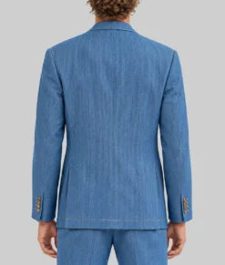 Alexander Zverev Blue Denim Blazer-Back