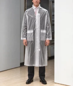 American Psycho Christian Bale Raincoat-Front