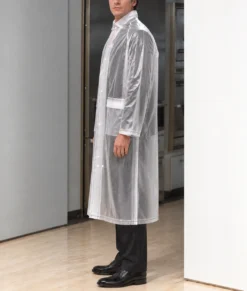 American Psycho Christian Bale Raincoat-Side