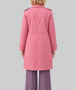 Harry Potter 2026 Bel Powley Pink Cotton Coat-Back