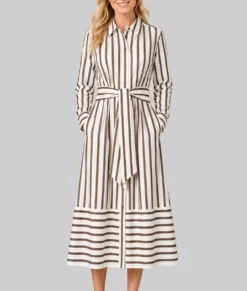 Leanne S02 Leanne Morgan Striped Dress-Front