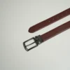 Mens Classic Plain Brown & Black Leather Belt