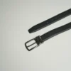 Mens Simple Black Leather Belt